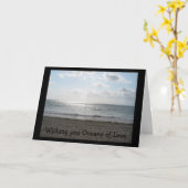 Ozeane der Liebe wünschen Karte (Gelbe Blume)