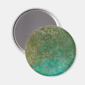Ozeane Inspiriert Alkohol Tinte Abstrakt Magnet (Vorderseite/Rückseite)
