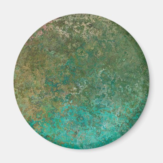 Ozeane Inspiriert Alkohol Tinte Abstrakt Magnet (Vorne)