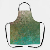 Ozeane Inspiriert Alkohol Tinte Abstrakt Schürze (Vorderseite)