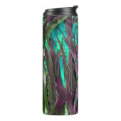 Ozeane Lover Algen Wasserrasen Türkisfarbener Text Thermosbecher (Nach links gedreht)