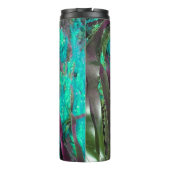 Ozeane Lover Algen Wasserrasen Türkisfarbener Text Thermosbecher (Rückseite)