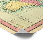 Ozeane oder Pazifischer Ozean Poster (Ecke)