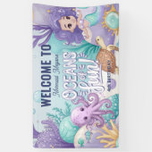 Ozeane von Fun Mermaid Geburtstag V1 ID1142 Banner (Vertikal)