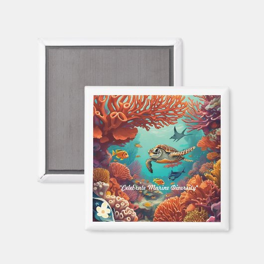 "Ozeanembrace" Magnet (Vorderseite/Rückseite)