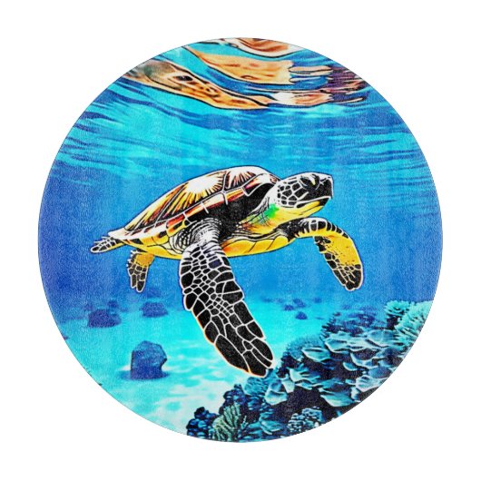 Ozeanembrace: Reise der Meeresschildkröte Schneidebrett (Vorderseite)