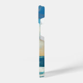 Ozeanfarbene Ölmalerei iPhone Hülle (Linke Seite)