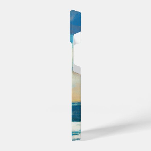 Ozeanfarbene Ölmalerei iPhone Hülle (Linke Seite)