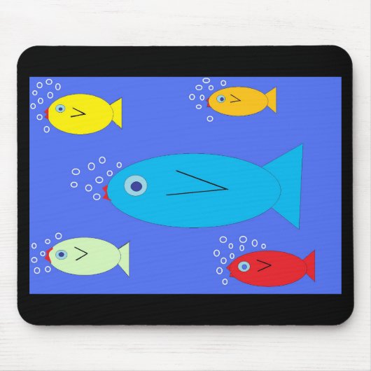 Ozeanfarbfische mousepad (Vorne)