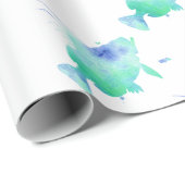 Ozeanfisch-Aquaverpackung Geschenkpapier (Rolleneckpunkt)