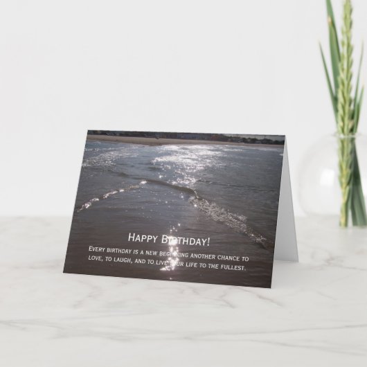 Ozeanfotografie Geburtstag Karte (Vorderseite)