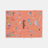 Ozeangedankenblanket für Säuglinge, Kinder, Erwach Fleecedecke (Vorderseite (Horizontal))