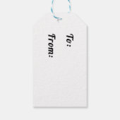 Ozeangeometrisch Nahtloses Muster Geschenkanhänger (Rückseite)