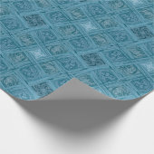 Ozeangeometrisches Nahtloses Muster - modern & sty Geschenkpapier (Ecke)