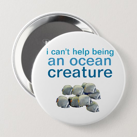 Ozeangeschöpf-Button Button (Vorne & Hinten)