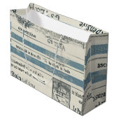 Ozeangetaschen mit Meeresdetails Inspiriert Große Geschenktüte (Vorderseite Schrägansicht)