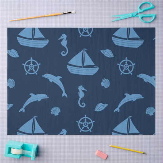 Ozeangewebe Seidenpapier (Basteln)