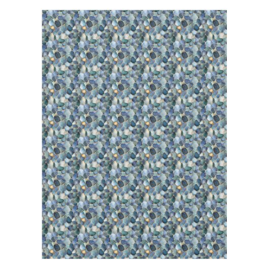 Ozeanglas in Gold Tischdecke (Vorderseite)