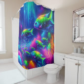 "Ozeanglühen: Abyssaler Vorhang" Duschvorhang (Beispiel)