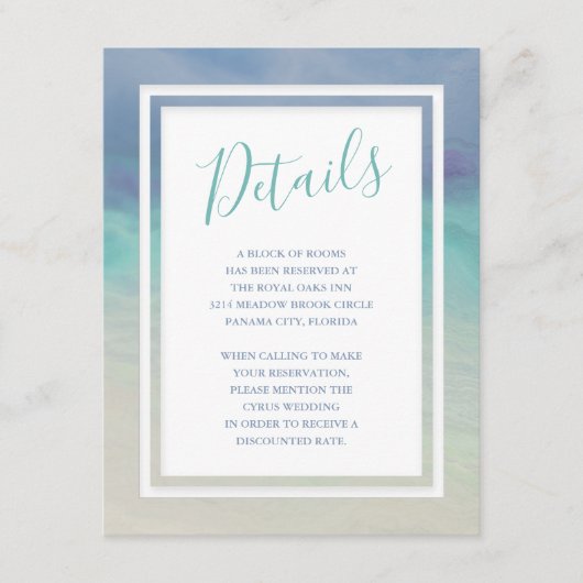 Ozeangrenze Begleitkarte (Vorderseite)