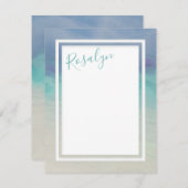 Ozeangrenze Mitteilungskarte (Vorne/Hinten)