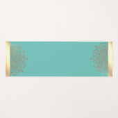 Ozeangrün mit Mandala Yogamatte (Vorderseite (Horizontal))