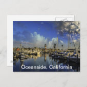 Ozeanhafen Postkarte (Vorne/Hinten)