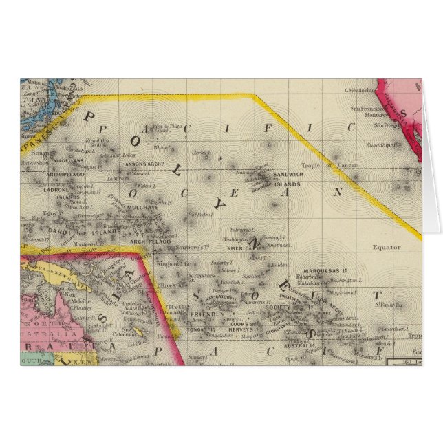 Ozeanica-Karte (Vorderseite (Horizontal))