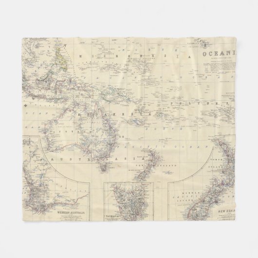 Ozeanien 2 fleecedecke (Vorderseite (Horizontal))