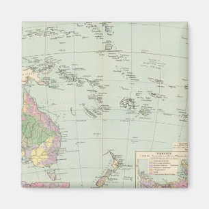 Ozeanien - Atlas-Karte Ozeaniens Magnet