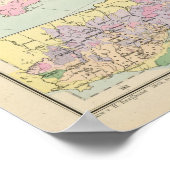 Ozeanien - Atlas-Karte Ozeaniens Poster (Ecke)