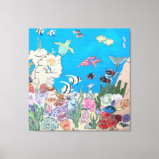 Ozeanien auf Leinwand (Vorderseite)