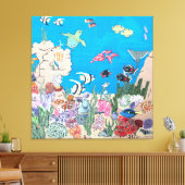 Ozeanien auf Leinwand (Insitu (Wohnzimmer))