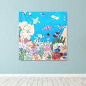 Ozeanien auf Leinwand (Insitu (Holzboden))