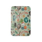 Ozeanien Bunte Fische auf Hellgrünem Hintergrund Badematte (Vorderseite Vertikal)