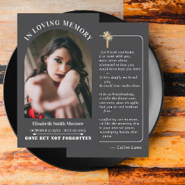 Ozeanien Einfache Beerdigung Gedenkstätte Gebet Fo Visitenkarte