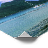 Ozeanien, Französisch-Polynesien, Tahiti. Ansicht Poster (Ecke)