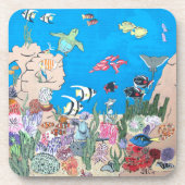 Ozeanien Getränkeuntersetzer (Vorderseite)