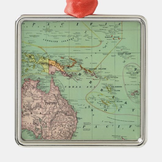 Ozeanien, Malaysia Silbernes Ornament (Vorne)