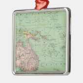 Ozeanien, Malaysia Silbernes Ornament (Links)