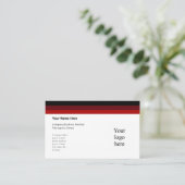 Ozeanien mit dem Logo "Black and Deep Reds" Visitenkarte (Stehend Vorderseite)