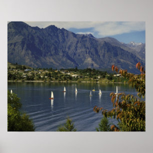 Ozeanien, Neuseeland, Südinsel, Queenstwon. Poster