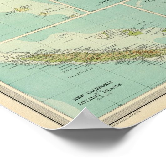 Ozeanien Poster (Ecke)