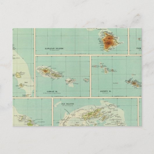 Ozeanien Postkarte (Vorderseite)