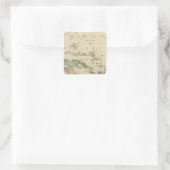 Ozeanien Quadratischer Aufkleber (Tasche)