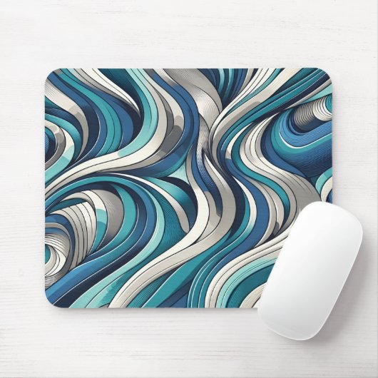 OzeanInspiriert Wellenmuster Mousepad (Mit Mouse)