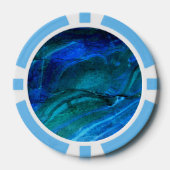 Ozeanisch geformter Stein  Pokerchips (Vorderseite)