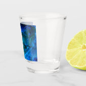 Ozeanisch geformter Stein Schnapsglas (Rechts)
