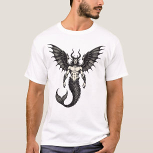 Ozeanische Crocell-Dämonen-Illustration T-Shirt
