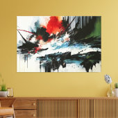 Ozeanische Explosion Leinwanddruck (Insitu (Wohnzimmer))